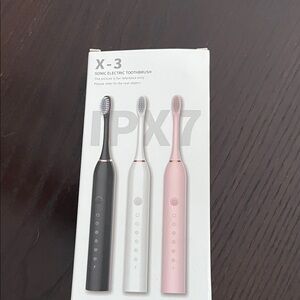 X-3 Sonic Electric Toothbrush Set